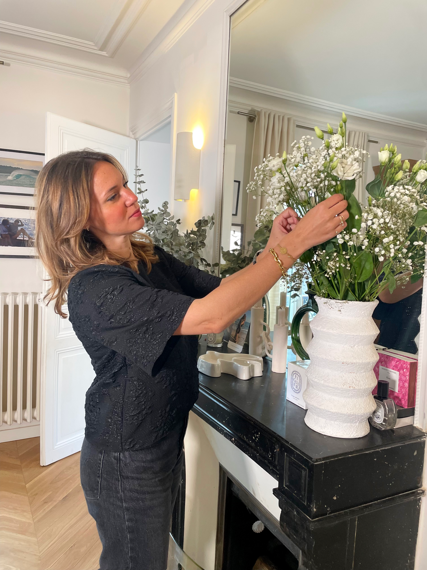 Top YVETTE gaufré
