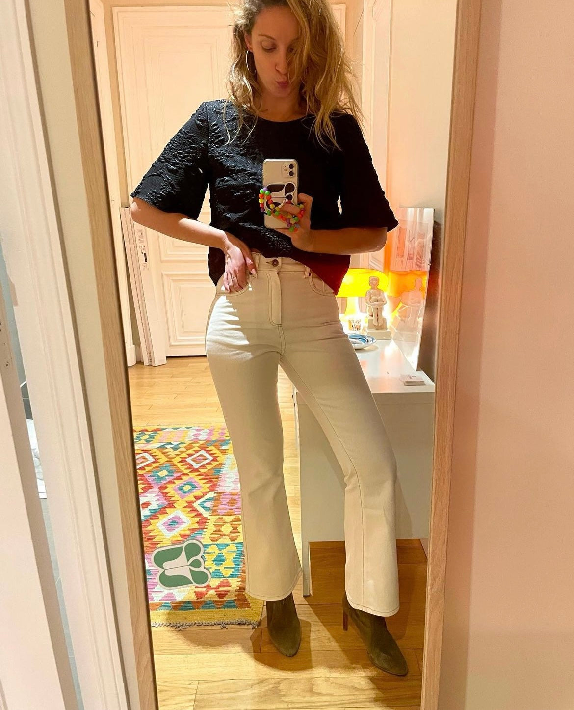 Top YVETTE gaufré