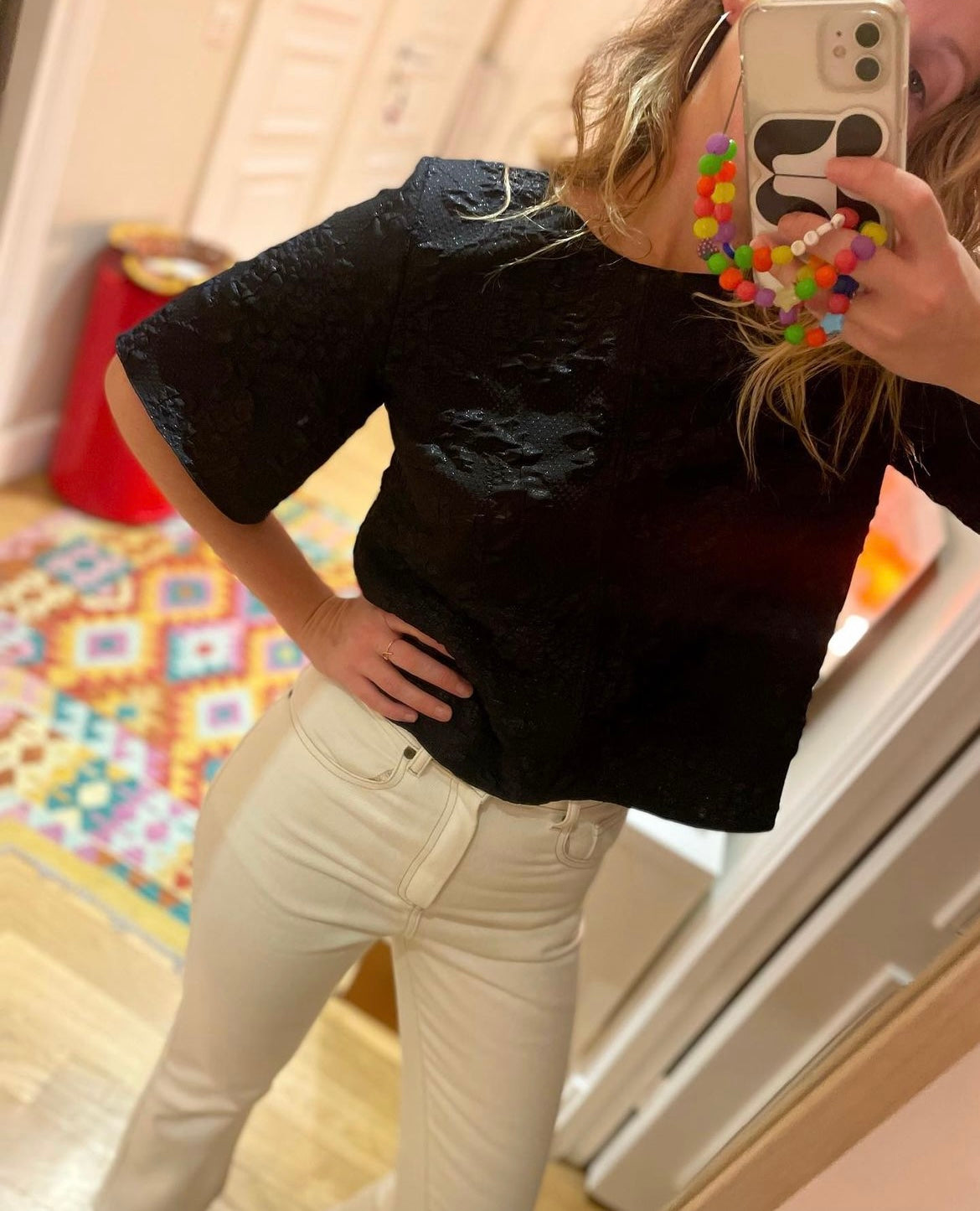 Top YVETTE gaufré